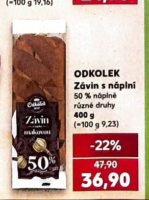 ODKOLEK Závin s náplní různé druhy
