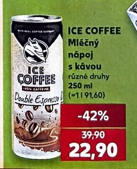 ICE COFFEE Mléčný nápoj s kávou různé druhy