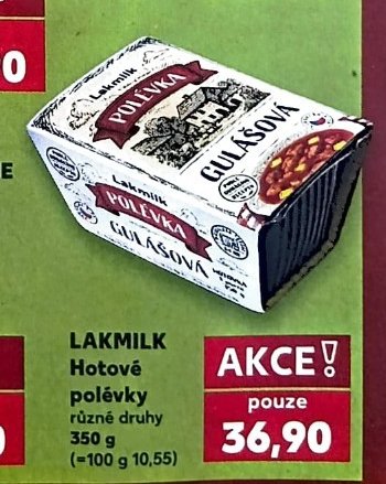 LAKMILK Hotové polévky různé druhy