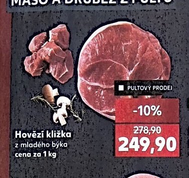 Hovězí kližka z mladého býka