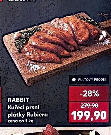 Kuřecí prsní plátky Rubiera