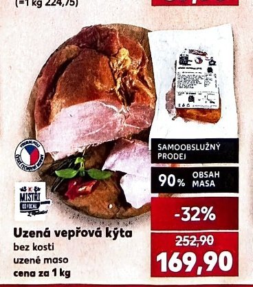 Uzená vepřová kýta bez kosti