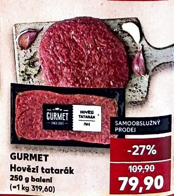 GURMET Hovězí tatarák
