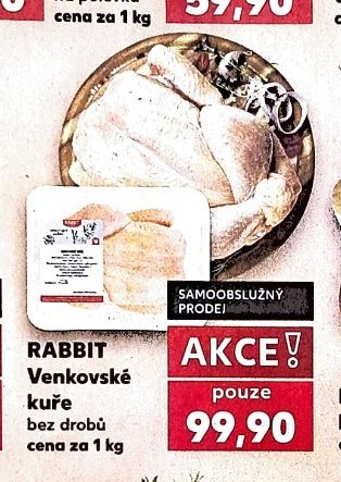 Rabbit venkovské kuře