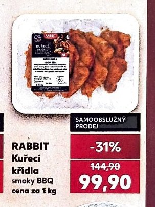 Rabbit kuřecí křídla smoky BBQ