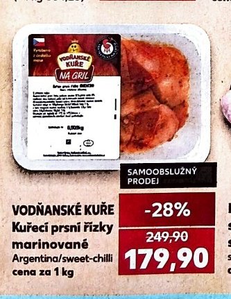 Vodňanské kuře kuřecí prsní řízky marinované