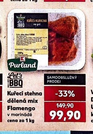 Purland kuřecí stehna dělená mix Flamengo
