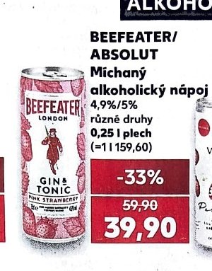 Beefeater/Absolut míchaný alkoholický nápoj