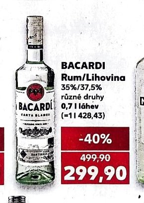 Bacardi rum/lihovina