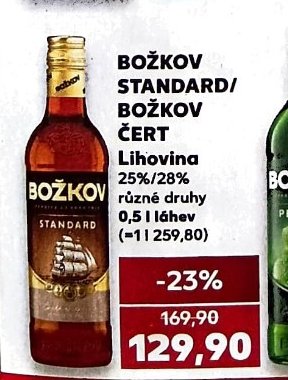 Božkov standard/čert lihovina