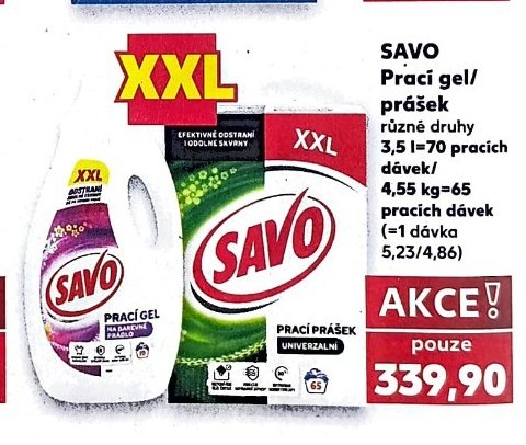 Savo Prací gel / prášek