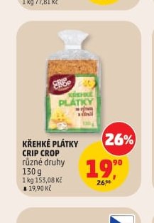 KŘEHKÉ PLÁTKY CRIP CROP