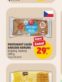 PROTEINOVÝ CHLÉB KARLOVA KORUNA