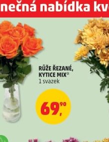 RŮŽE ŘEZANÉ, KYTICE MIX