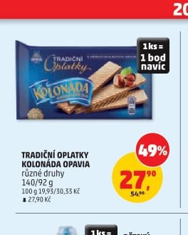 Tradiční oplatky Kolonáda Opavia