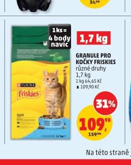 Granule pro kočky Friskies