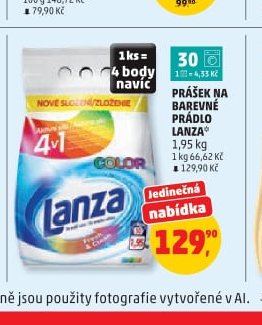 Prášek na barevné prádlo Lanza