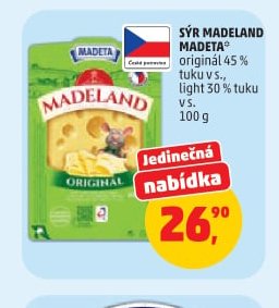 SÝR MADELAND MADETA 100 g