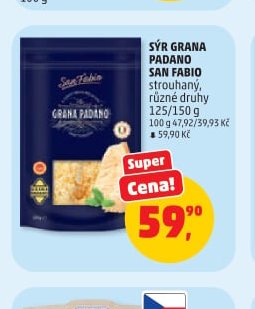 SÝR GRANA PADANO SAN FABIO 125/150 g
