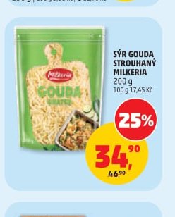 SÝR GOUDA STROUHANÝ MILKERIA 200 g