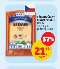 SÝR JIHOČESKÝ EIDAM MADETA 100 g