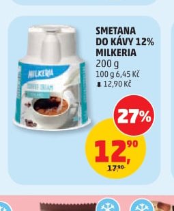 SMETANA DO KÁVY 12% MILKERIA 200 g