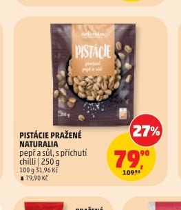 PISTÁCIE PRAŽENÉ NATURALIA