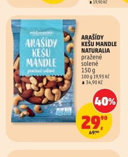 ARAŠÍDY KEŠU MANDLE NATURALIA