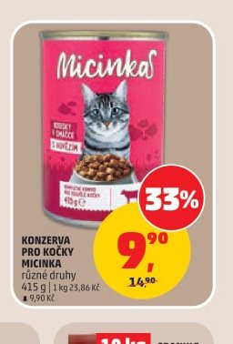 Konzerva pro kočky Micinka