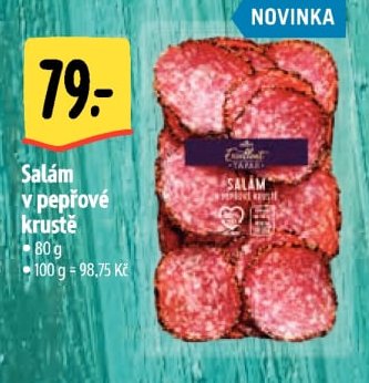 Salám v pepřové krustě