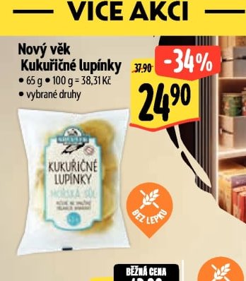 Nový věk Kukuřičné lupínky