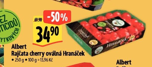 Albert Rajčata cherry oválná Hranáček