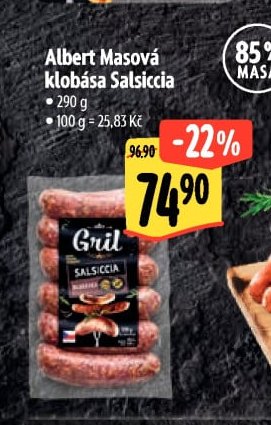 Albert Masová klobása Salsiccia