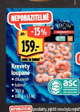 Krevety loupané