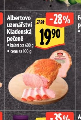 Albertovo uzenářství Kladenská pečeně