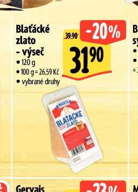Blaťácké zlato - výseč