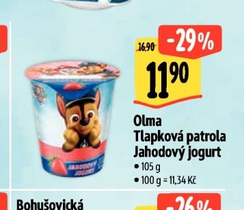 Olma Tlapková patrola Jahodový jogurt