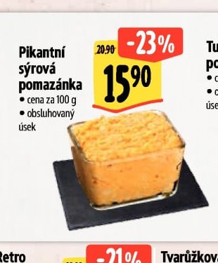 Pikantní sýrová pomazánka