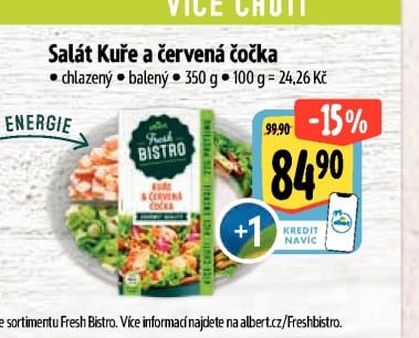 Salát Kuře a červená čočka