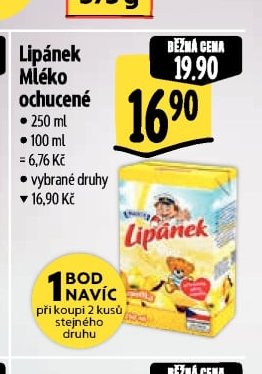 Lipánek Mléko ochucené