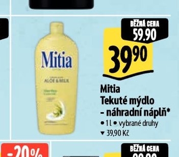 Mitia Tekuté mýdlo - náhradní náplň