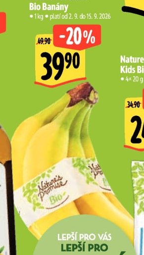 Nature's Promise Bio Banány