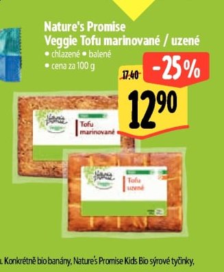 Nature's Promise Veggie Tofu marinované / uzené