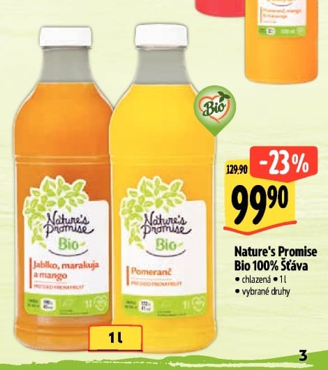 Nature's Promise Bio 100% Šťáva
