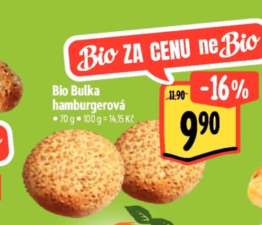 Bio Bulka hamburgerová