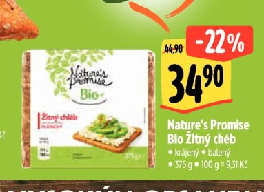 Nature's Promise Bio Žitný chéb