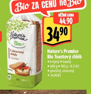 Nature's Promise Bio Toustový chléb