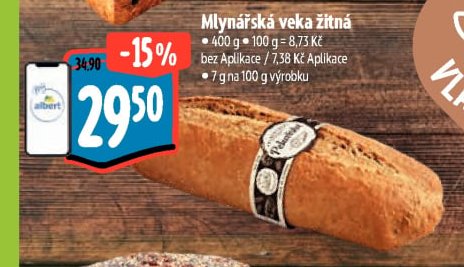 Mlynářská veka žitná