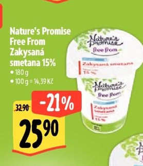 Nature's Promise Free From Zakysaná smetana 15%
