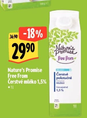 Nature's Promise Free From Čerstvé mléko 1,5%